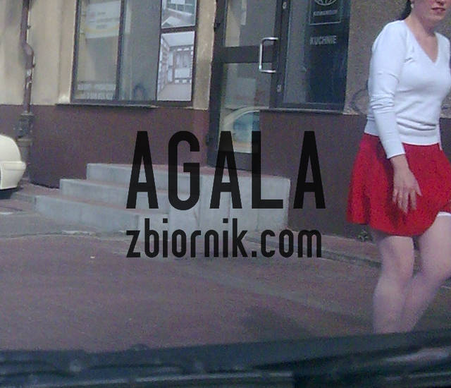 białe pończochy - AGALA