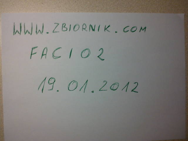 Weryfikacja - Facio2