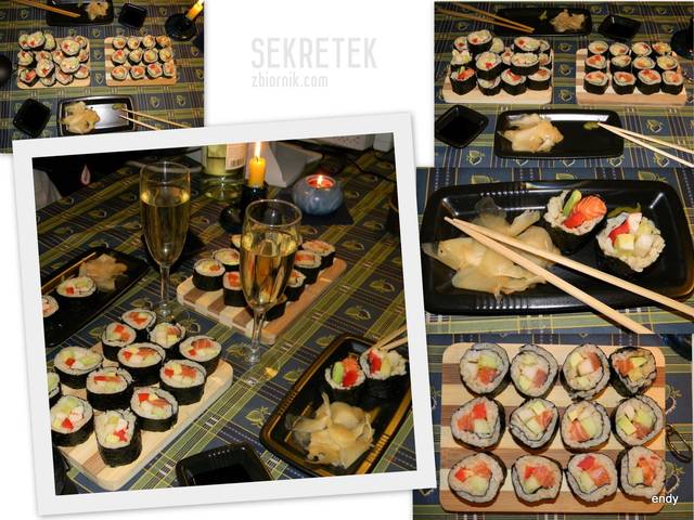 własnoręczne sushi, a co :))) - sekretek