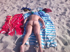 na plaży
