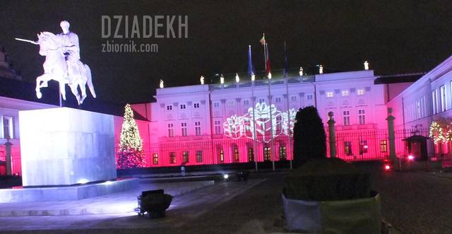 Iluminacja Pałacu Prezydenckiego - dziadekh