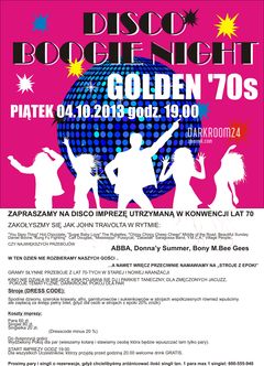 PIĄTEK 04.10.2013 DISCO BOOGIE NIGHT