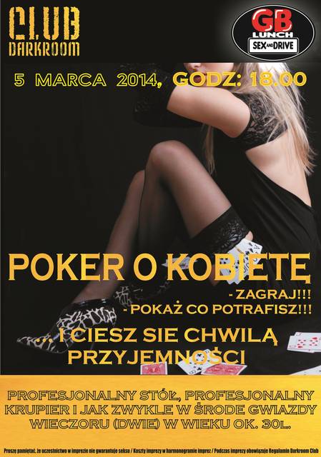 5 marca 2014 r.  środa - GB Lunch: poker o kobiety - DARKROOM24
