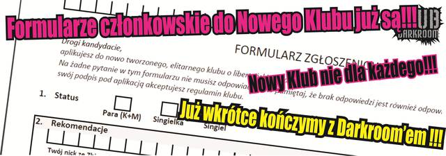 Formularz Zgłoszeniowy plus... - DARKROOM24