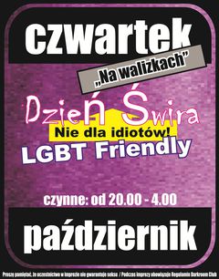 Czwartek, 16 października 2014 r. - LGBT Friendly