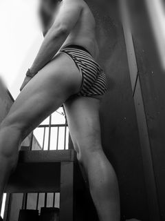 working out in my underwear