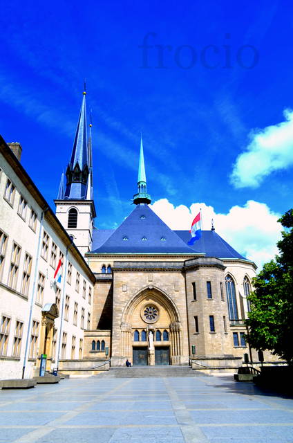 Katedra Notre Dame w Luksemburgu. - frocio
