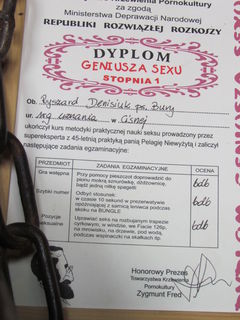świadectwo....