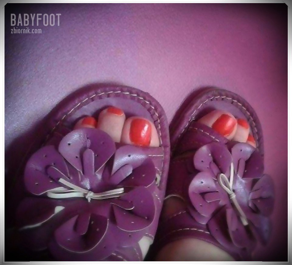 fioletowe pantofelki - Babyfoot