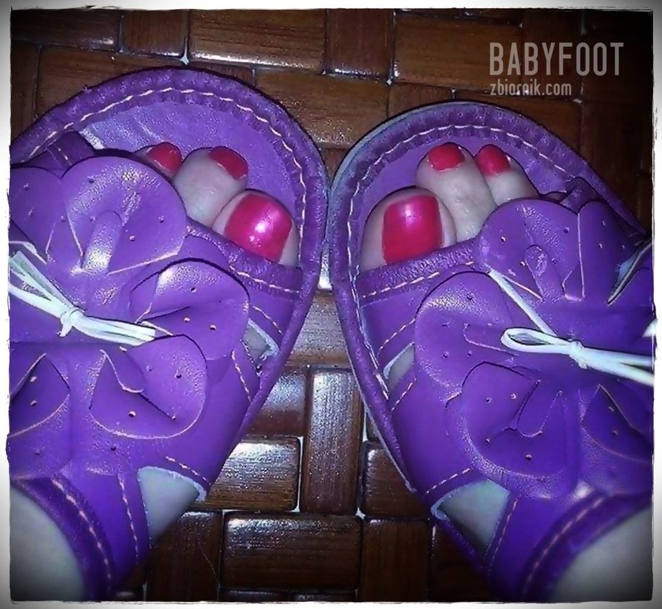 fioletowe pantofelki - Babyfoot