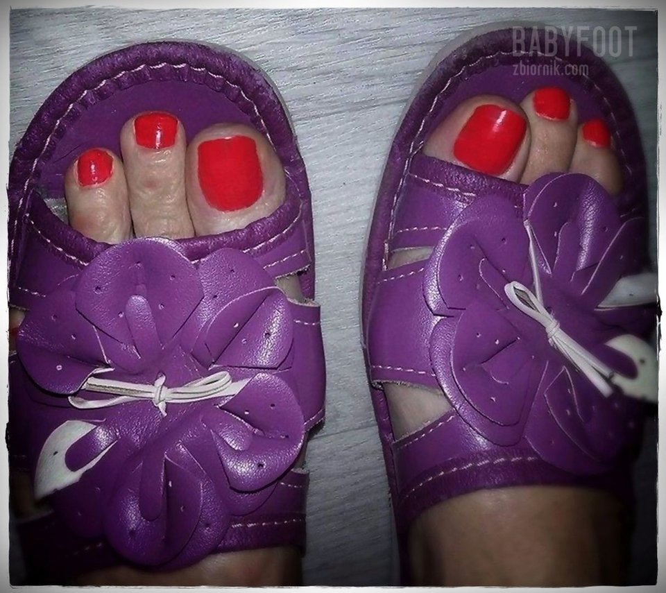 fioletowe pantofelki - Babyfoot