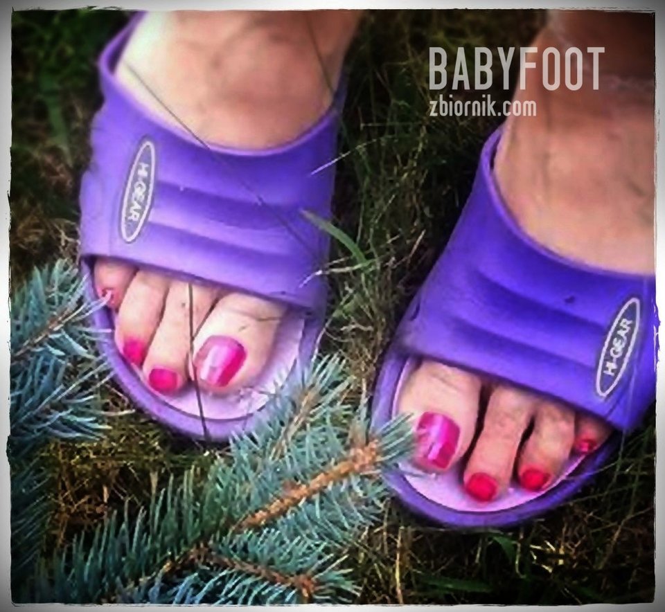 Fioletowe Gumiaczki - Babyfoot