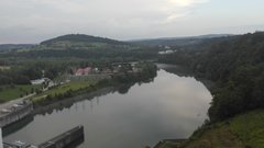 Widok z tamy w Solinie