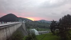 Widok na tamę w Solinie