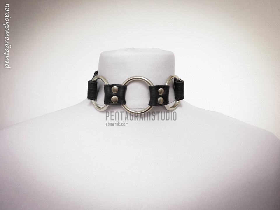 Leather collar "Chain" - get it on www.pentagramshop.eu - pentagramstudio
