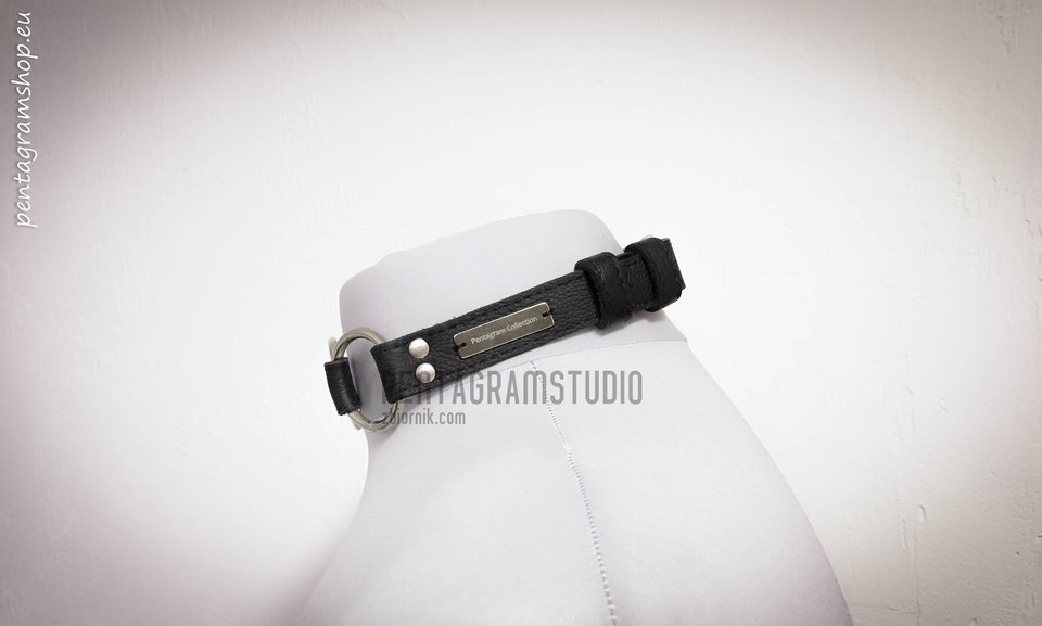 Leather collar "Chain" - get it on www.pentagramshop.eu - pentagramstudio