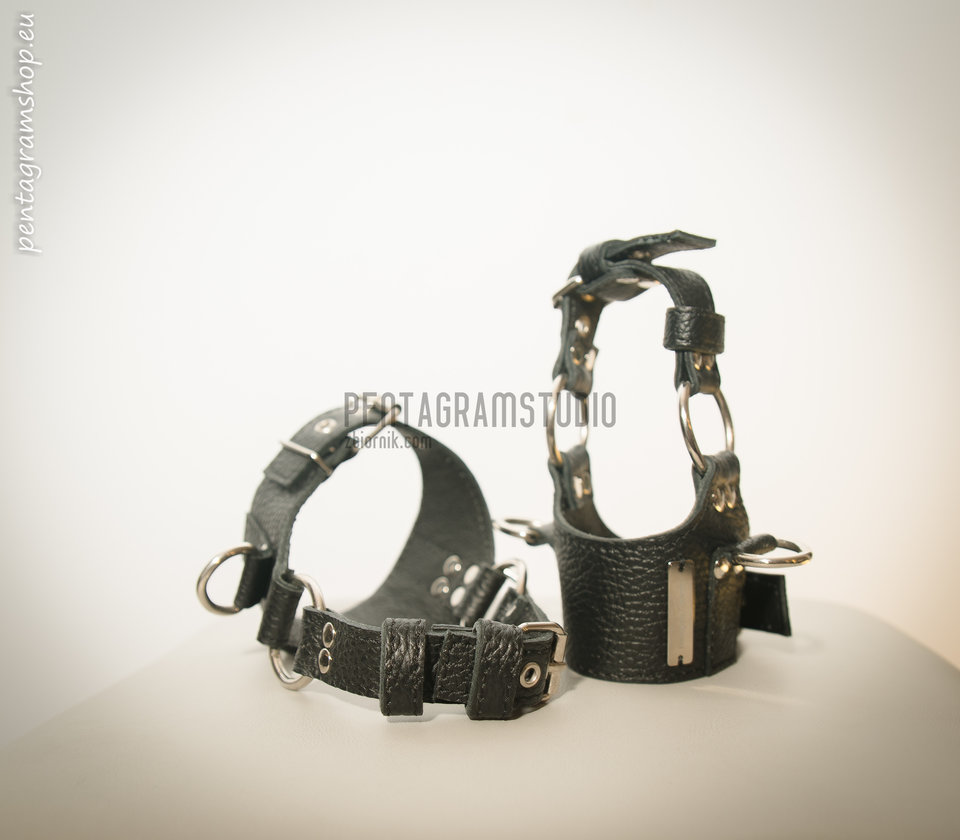 Feet cuffs with belts "Feet cage"-get it on www.pentagramshop.eu - pentagramstudio