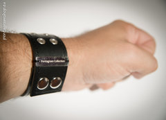 Lether fetish jewelry bracelet "Delusion" - www.pentagramshop.eu