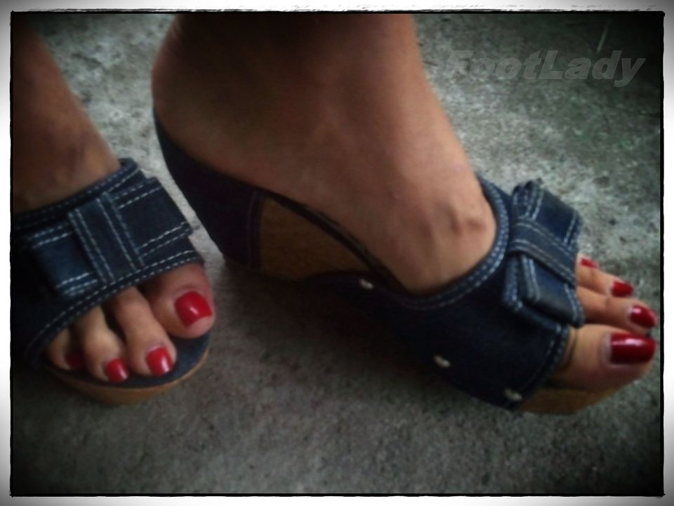 Jeansowe Koturny - FeetLady