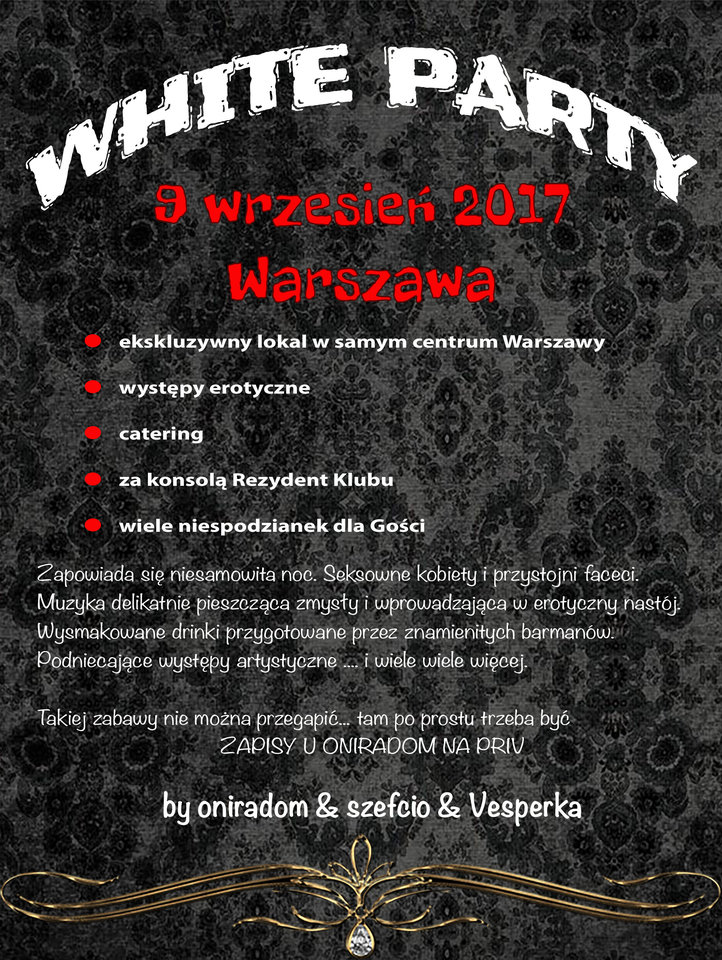 WHITE PARTY 09.09.2017 WARSZAWA - Vesperka