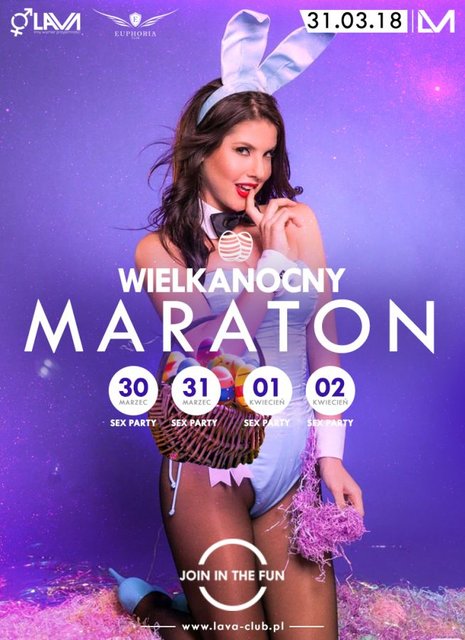 WIELKANOCNY MARATON - SOBOTA - SEX PARTY - 31.03.2018 r. - LavaClub