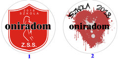 Pierwsze dwie propozycje znaczków na wrzęśniową imprezę