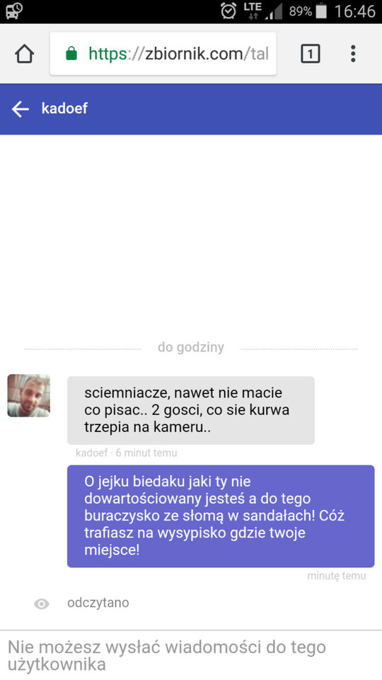 Naćpany,  pijany  czy debil ? - Nikt_taki