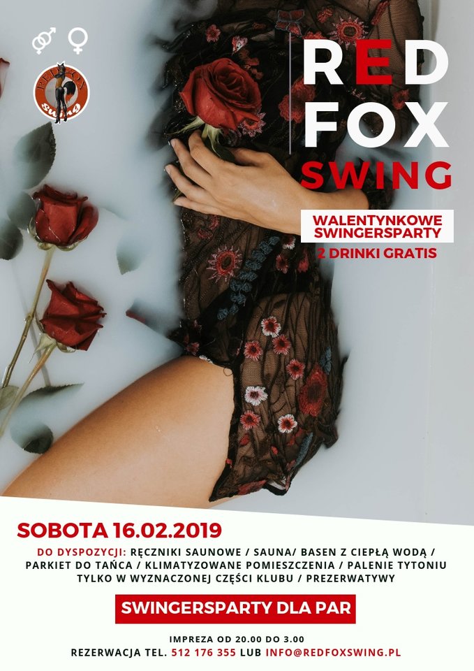 2019-02-16 Sobota ❤WALENTYNKI ❤PARTY DLA PAR - redfoxswing