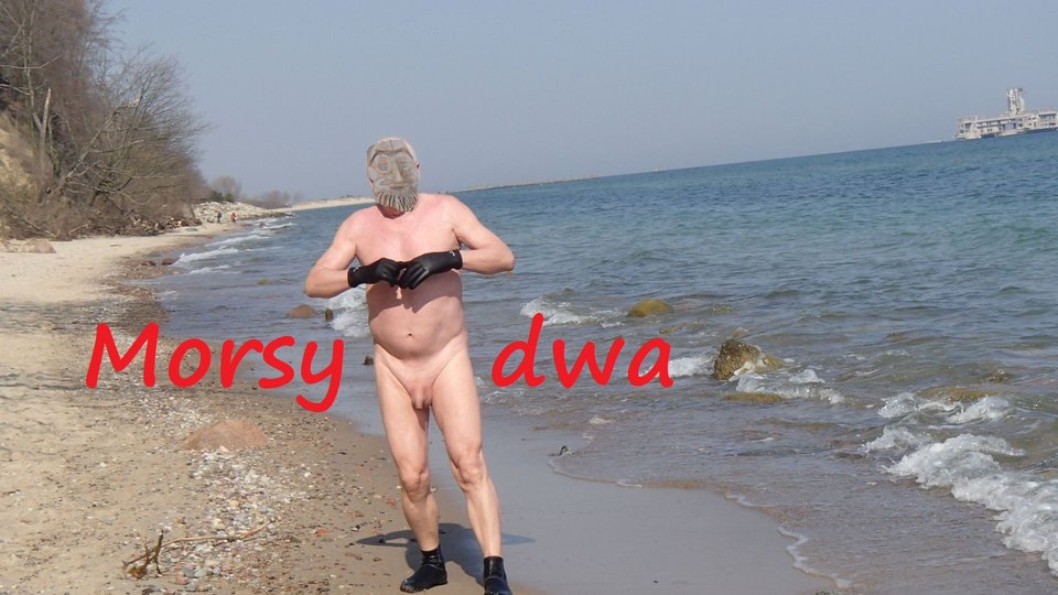 Plaża 6 kwietnia 2019 roku. - Morsy_dwa