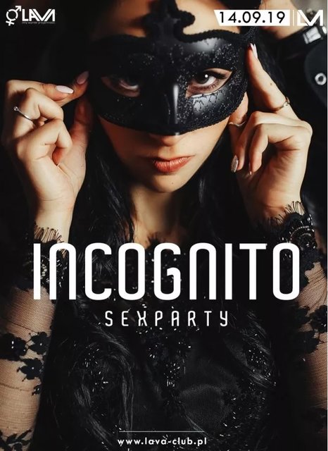 INCOGNITO SEX PARTY - IMPREZA MASKOWA 14.09.2019 r. (sobota) - LavaClub