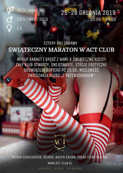 25-28 GRUDNIA - DRZWI OTWARTE - ŚWIĄTECZNY MARATON W ACT