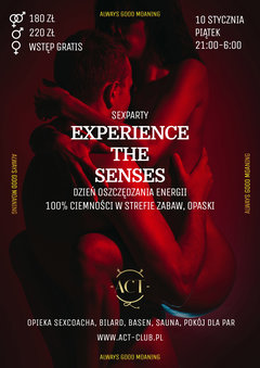 10 STYCZNIA 2020 - EXPERIENCE THE SENSES - Sexparty