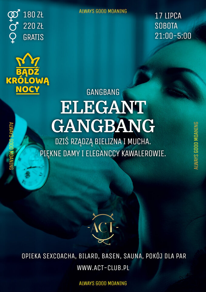 17 LIPCA - Elegancki ACT Gangbang - muchy i krawaty - ACTSwingersClubWarszawa