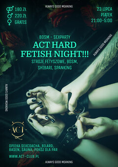 23 LIPCA 2021 - BDSM Night in ACT - SexParty