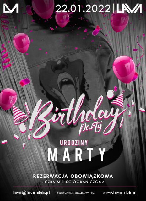 URODZINY MARTY - BARMANKI - SEX PARTY - LavaClub