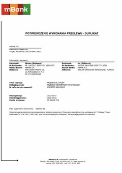 Potwierdzenie przelewu na WOŚP 2022! Jesteście Wielcy