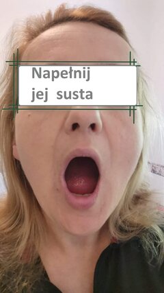 Pani czeka na filmiki z wytryskiem
