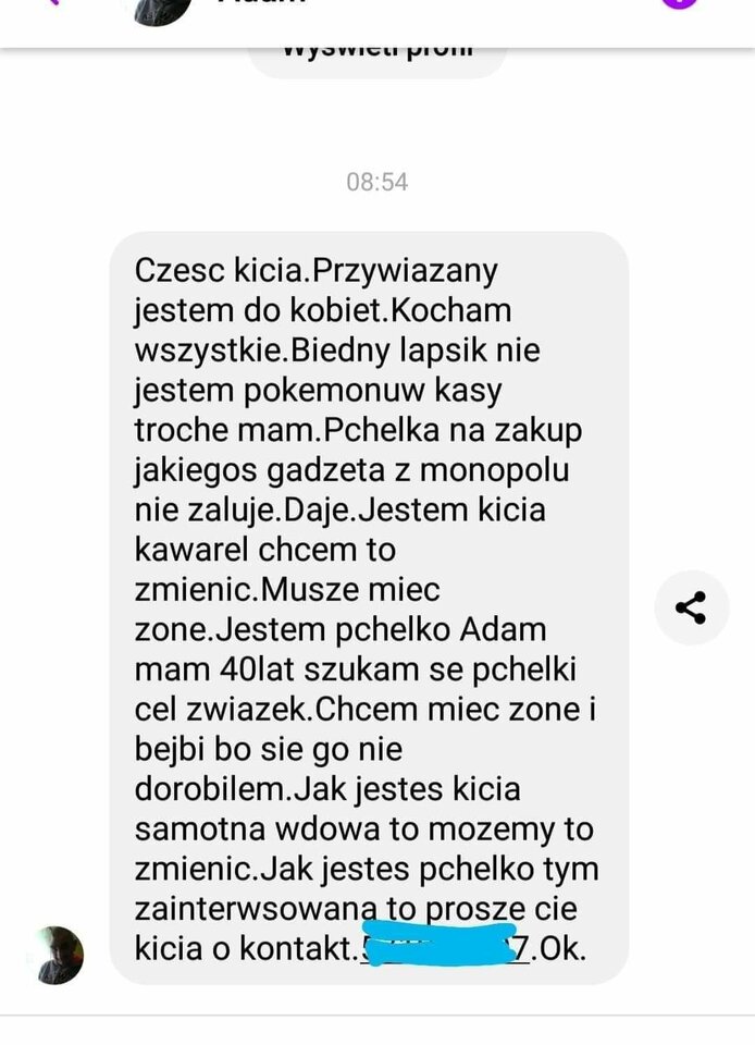 Ogłoszenie matrymonialne - agamich