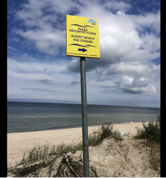 Plaża nudystów  początek lipca