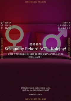 10 WRZEŚNIA 2022 - Seksualny REKORD ACT - GANGBANG