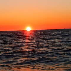 Sunset.