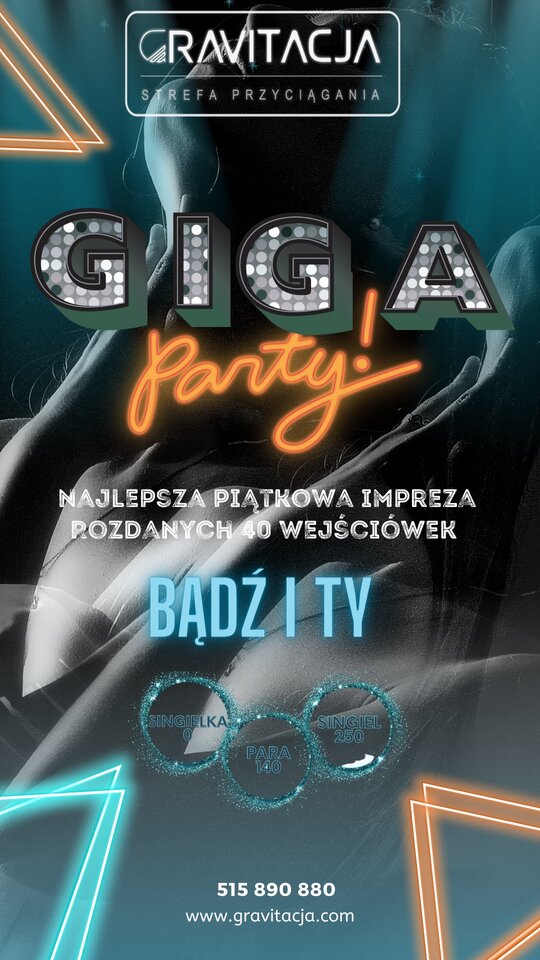Giga Party 14.04.2023 piątek - ClubGravitacja