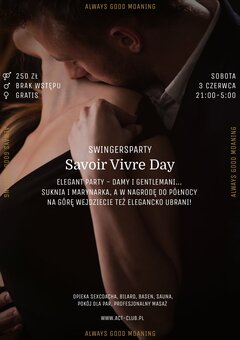 3 CZERWCA - Savoir Vivre Day - SwingersParty