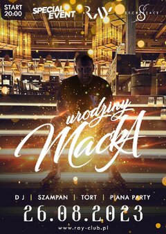 26.08.2023r. - SOBOTA - ★ URODZINY BOSSA MACIEJA ! ★