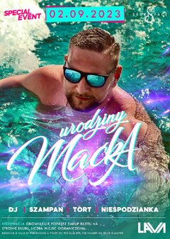 02.09.2023r. SOBOTA - URODZINY BOSSA MAĆKA - 20:00 - 04:00