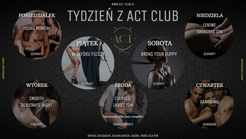 ROZKŁAD TYGODNIA - ACTSwingersClubWarszawa