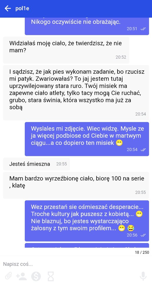 Kolejny desperat...agresja,chamstwo,brak kultury... - Lucifer44