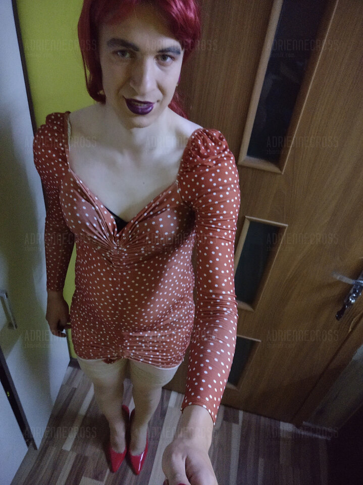 Pin Up Girl In Polka dot dress - Adriennecross