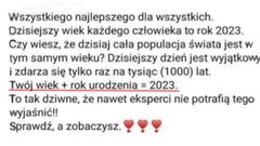 Dzisiejszy wiek człowieka