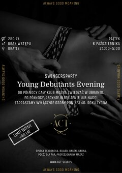 6 PAŹDZIERNIKA - Young Debutants Evening - SwingersParty
